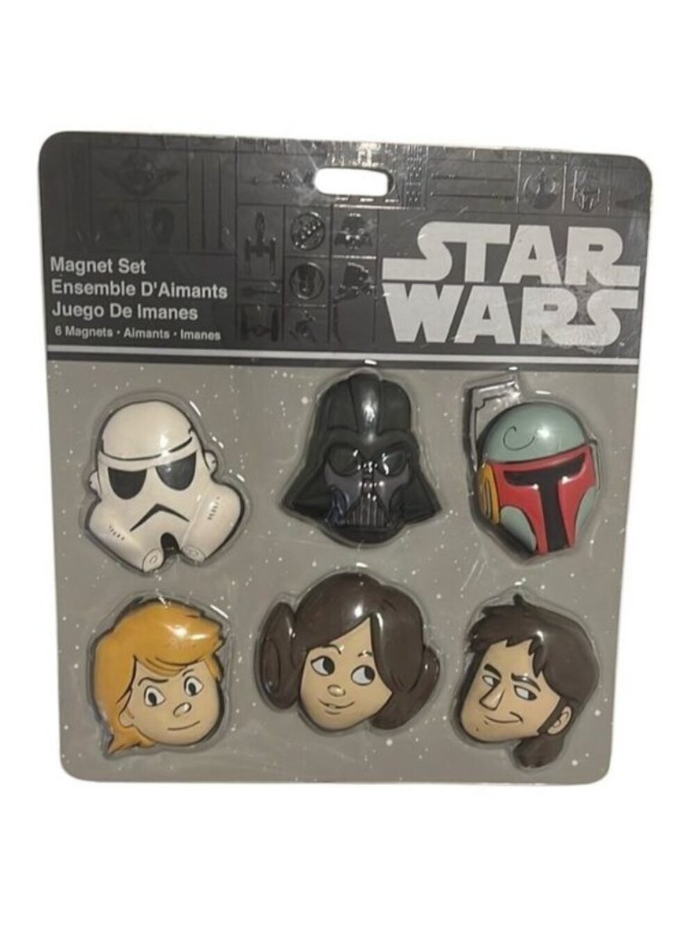 Disney Star Wars Character Magnets Set of Six New in Packaging